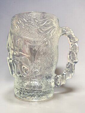 Excalibur Large Glass Jumbo Mug 32 fl oz Las Vegas Knight Helmet Luminarc USA